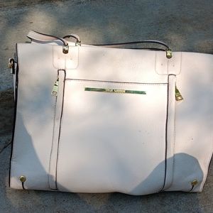 Steve madden cream tote bag